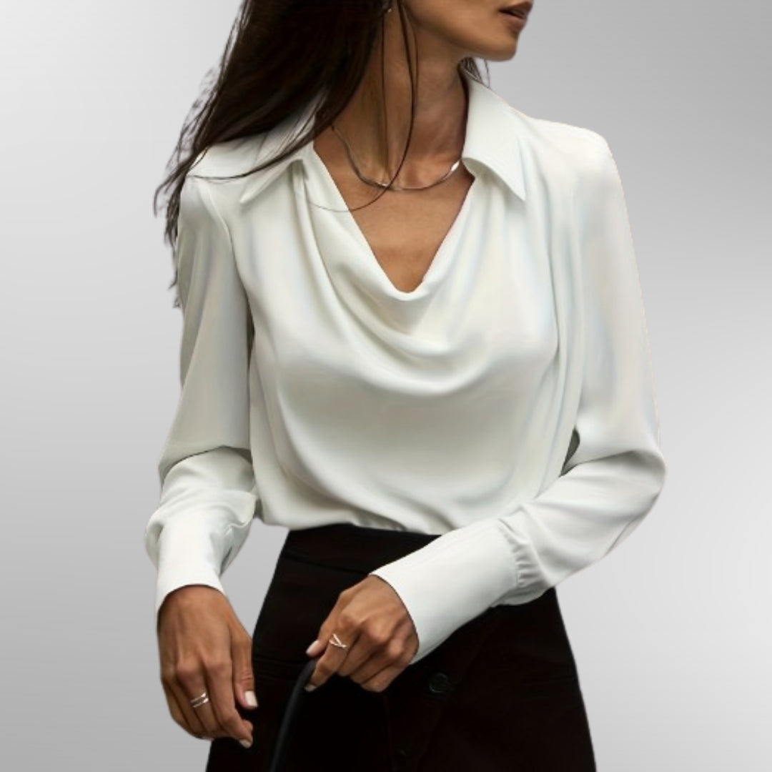 Annie | Elegant Satin Blouse