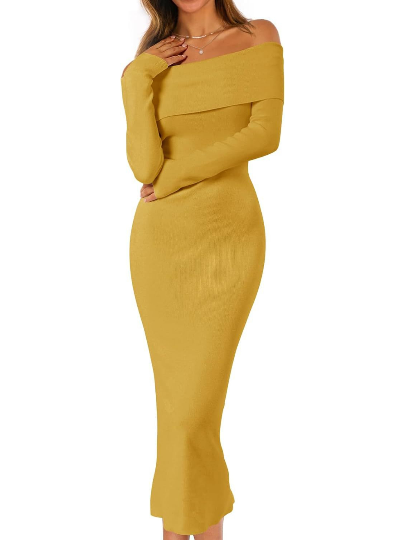 SLOAN™ – Elegant Off-Shoulder Bodycon Dress