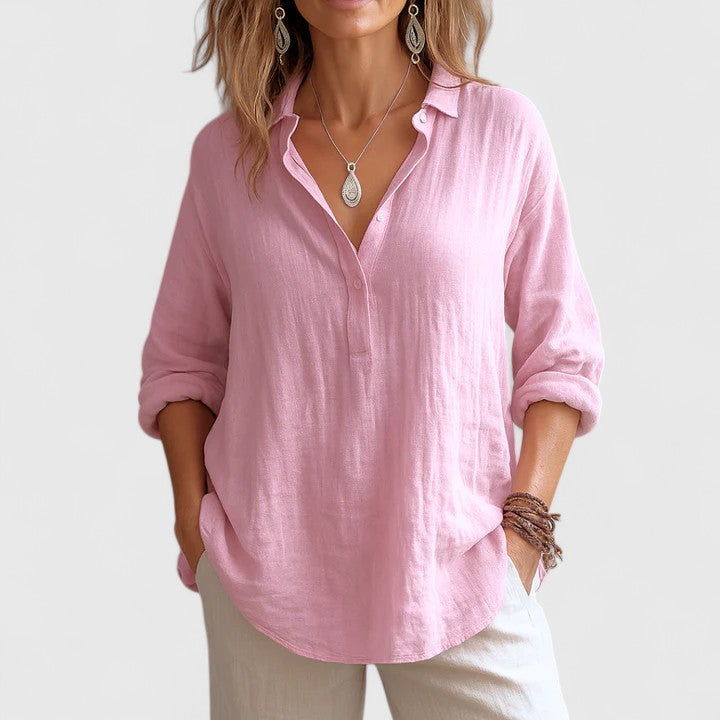 Annie | Comfortable Linen Blouse