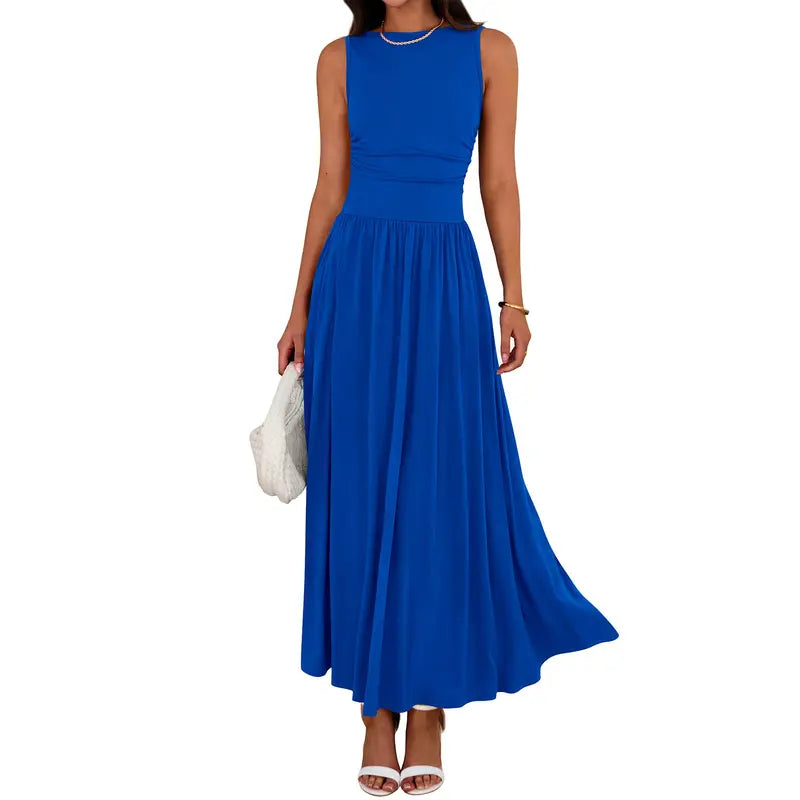 BARBARA™ – Flowy Sleeveless Summer Maxi dress