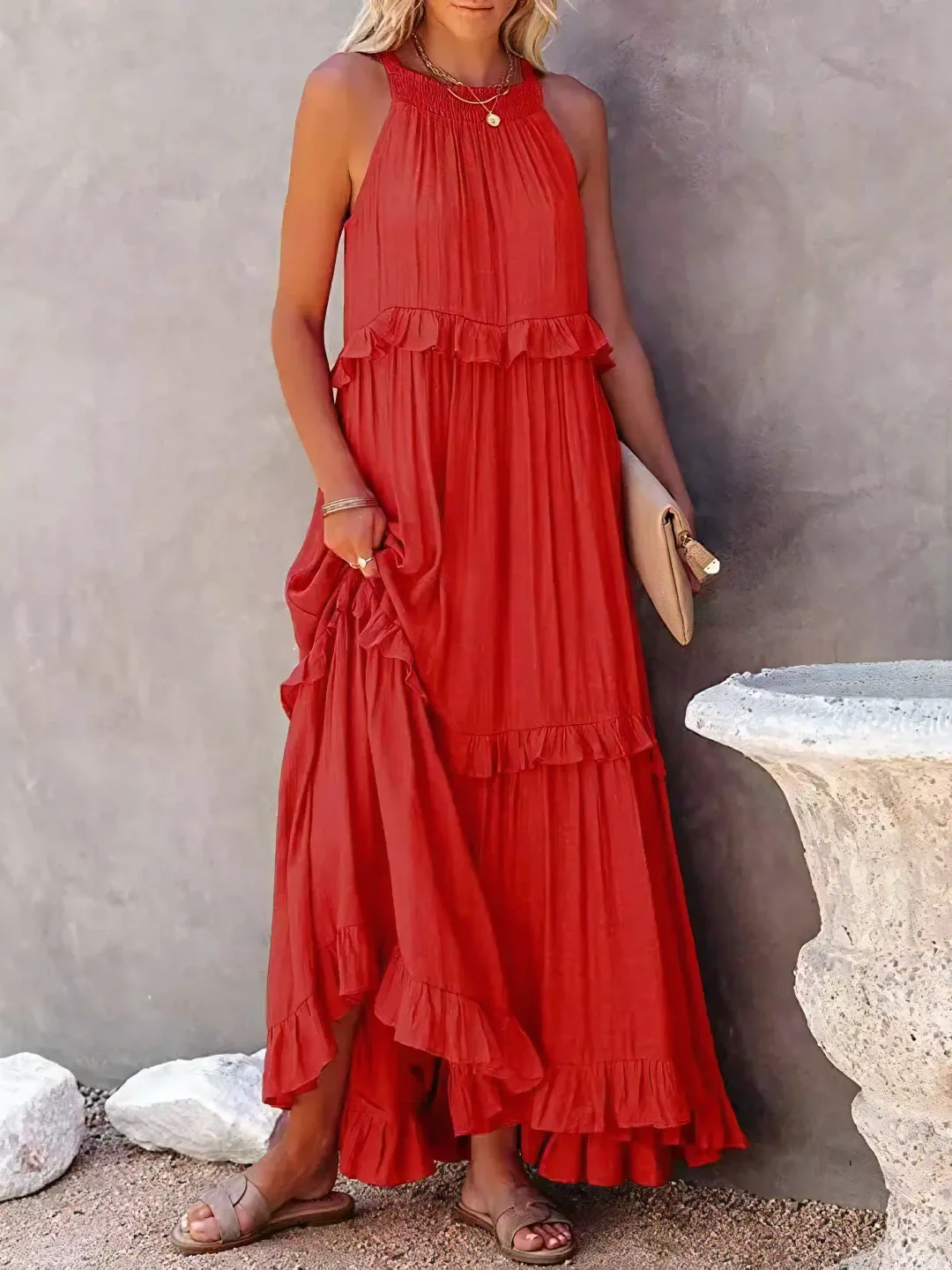 CHERRY™ - Flow & Flutter Maxi Dress