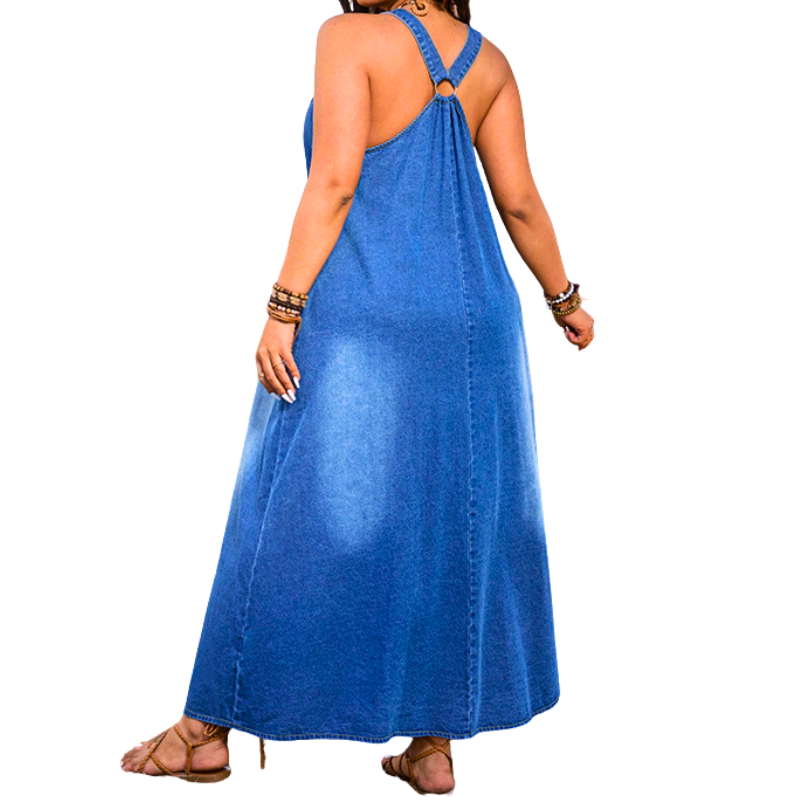 IBIZA™ – Modern A Line Sleeveless Maxi Dress