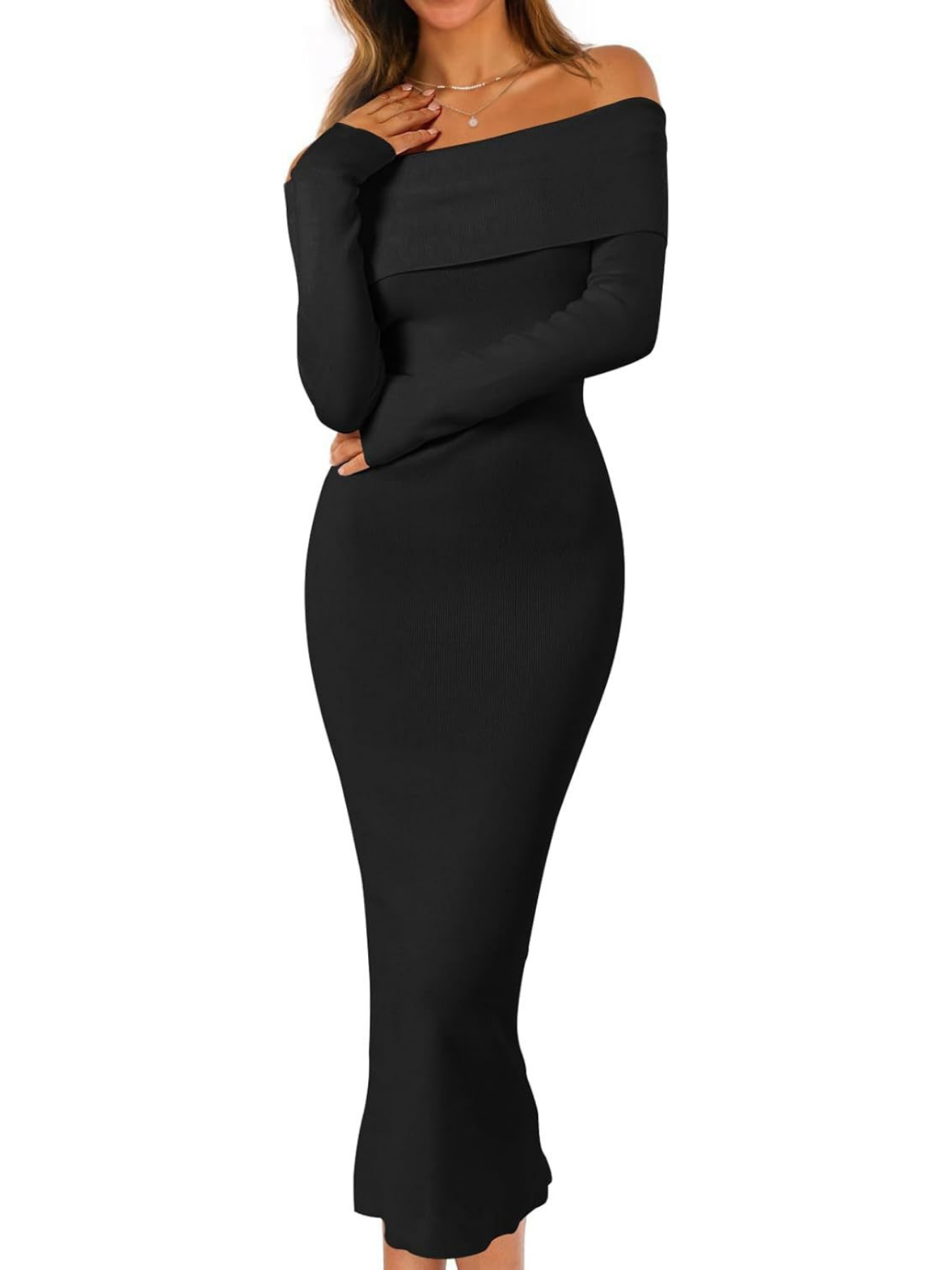 SLOAN™ – Elegant Off-Shoulder Bodycon Dress