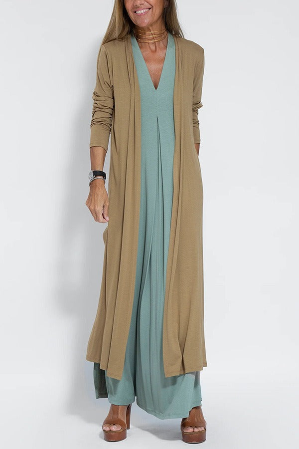 CLARA™ -Stylish Maxi Dress with Free Cardigan