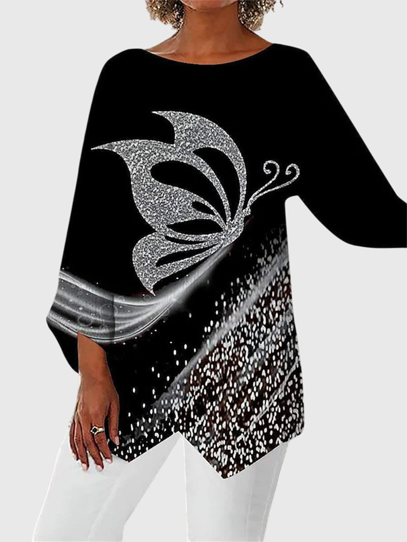 Annie | Elegant Crew Neck Top