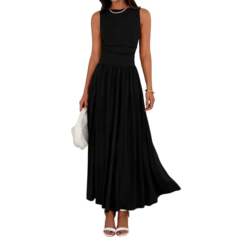 BARBARA™ – Flowy Sleeveless Summer Maxi dress