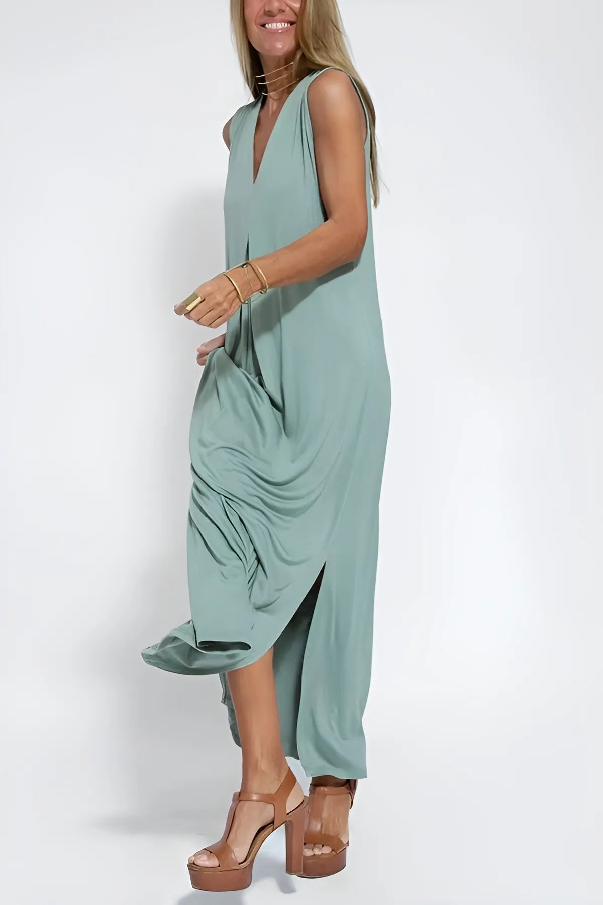 CLARA™ -Stylish Maxi Dress with Free Cardigan